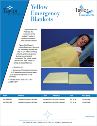 Yellow Emergency Blanket