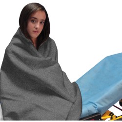 First Comfort™ Grey Economy™ Fleece Blanket