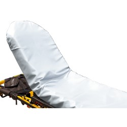 Reusable SureFit™ Impervious Extended Length White Fitted Stretcher Sheet